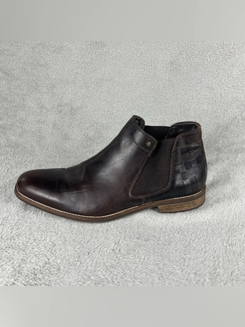 FREEBIRD Chelsea Boots Men's Size 12 Brown Leather Pull On FM Abe Hand Crafted